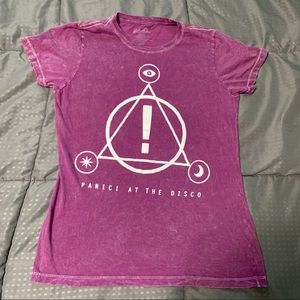 P!atd panic! At the disco purple shirt top small